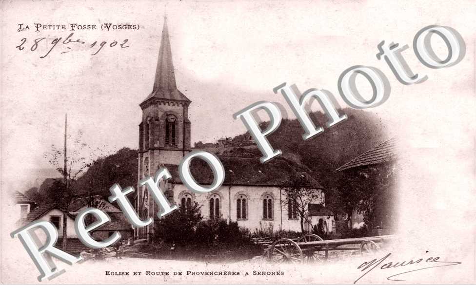 L'eglise et route de Provencheres
