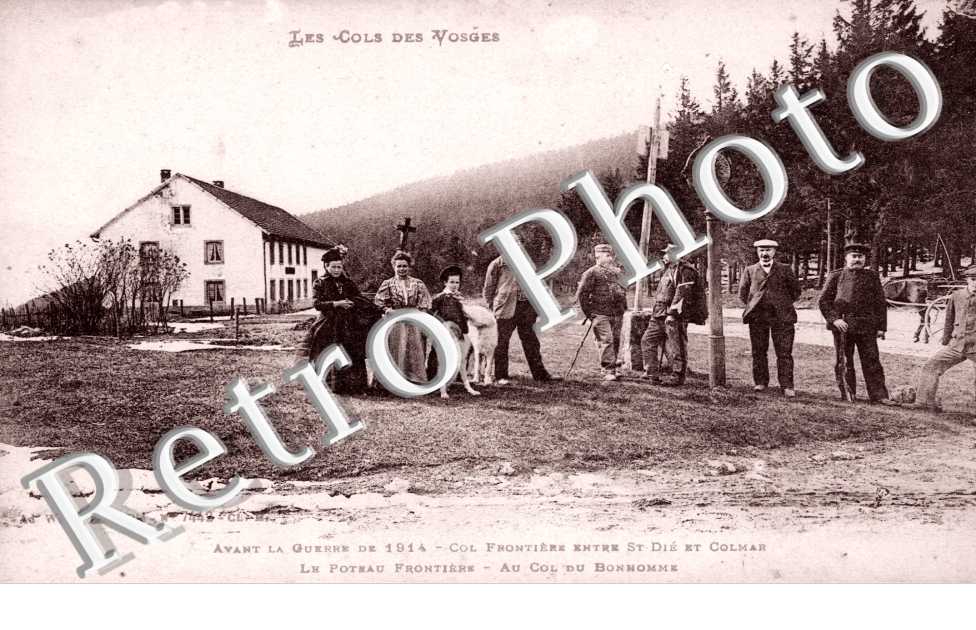 Col frontiere entre Saint-Die et Colmar, le Poteau Frontiere, Au Col du Bonhomme
