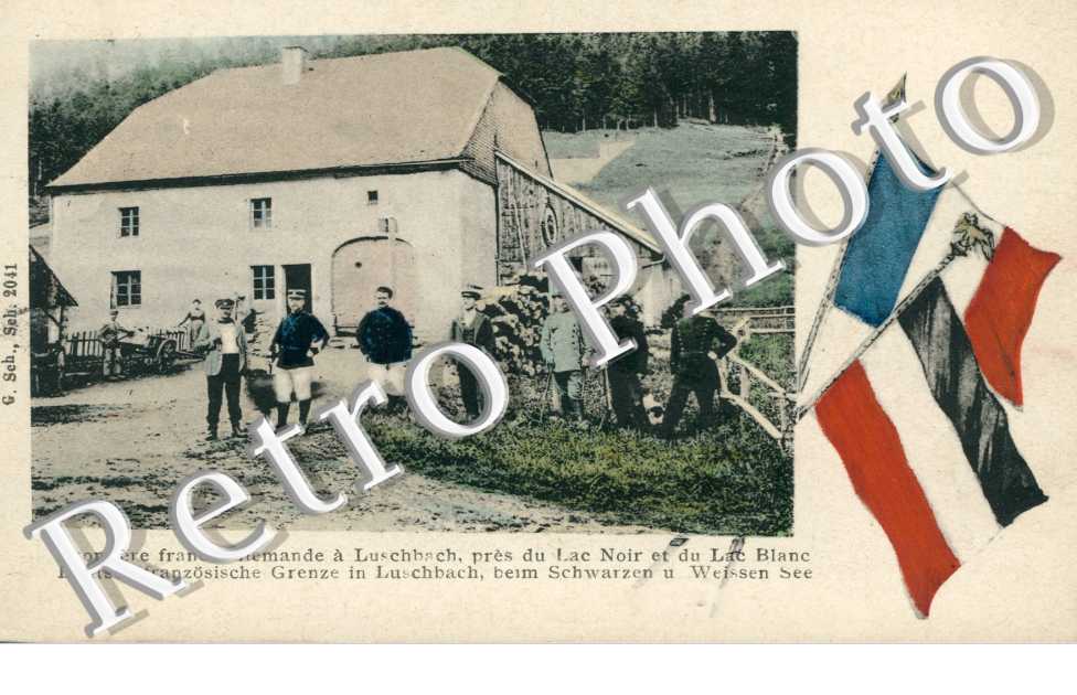 la Frontiere Franco-Allemande a Luschbach pres du Lac Noir et du Lac Blanc