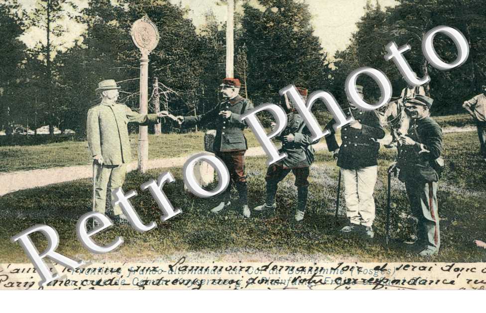 Frontière Franco Allemande au col du Bonhomme