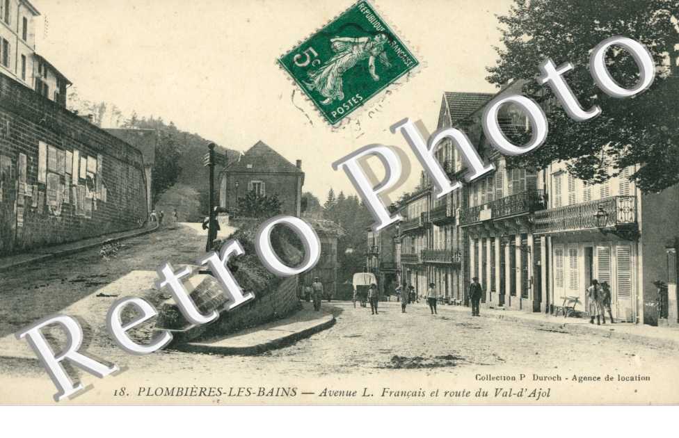 l'Avenue Louis Francais et la Route du Val d'Ajol