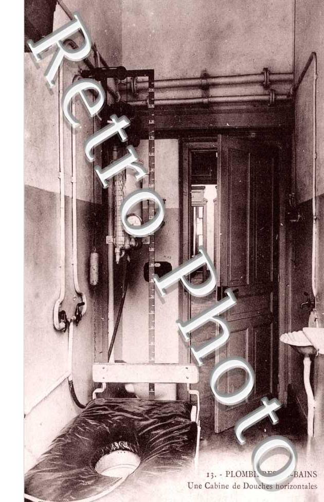 Une cabine de douche horizontal