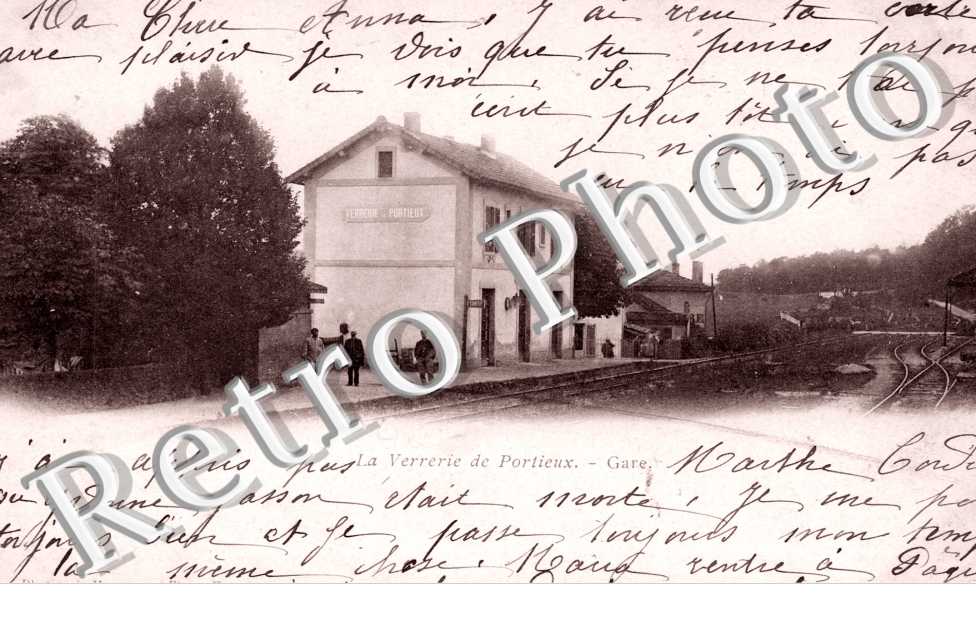 La Verrerie de Portieux, La Gare