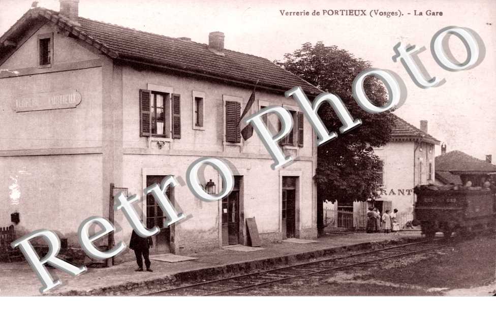 Portieux, la Verrerie de Portieux, la Gare