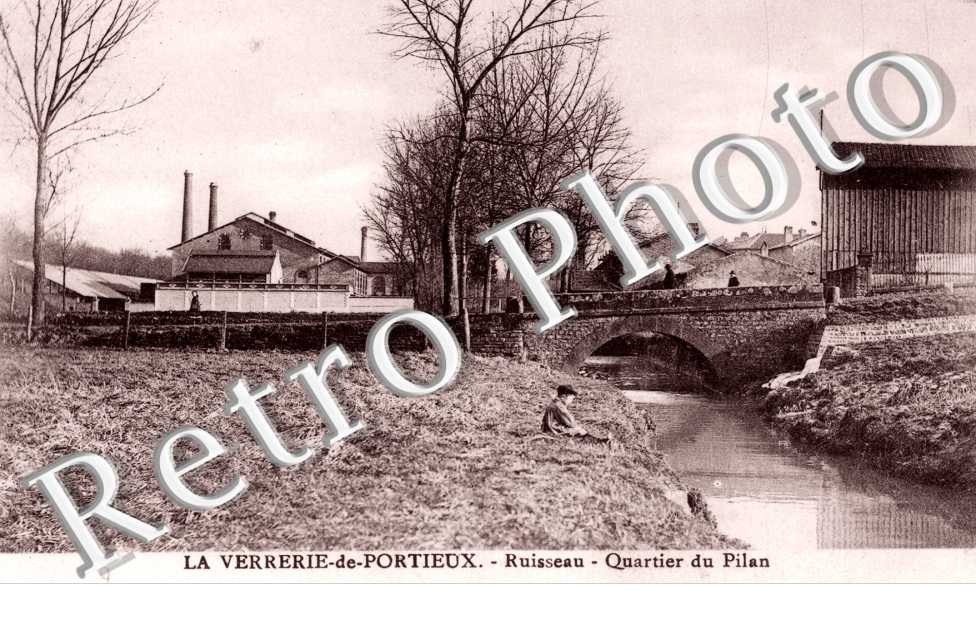 Portieux, la Verrerie de Portieux, le Ruisseau, Quartier du Pilan
