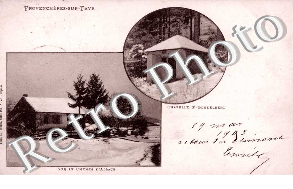 Chapelle St Gondelbert et le Chemin d'Alsace