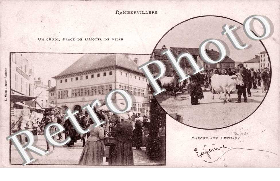 Un Jeudi Place de l'Hotel de Ville et Marche aux Bestiaux