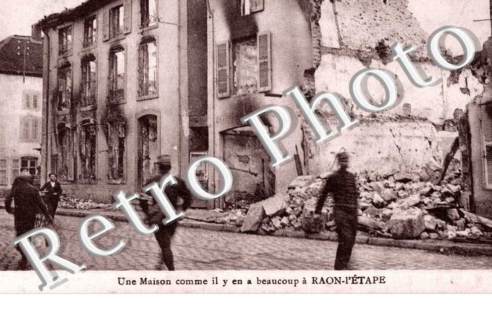 Une maison bombardee