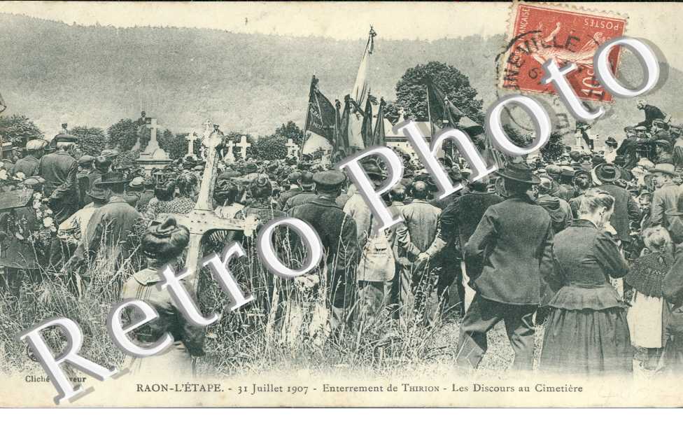 Enterrement de Thirion, les Discours au Cimetiere