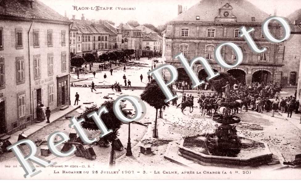 la Bagarre du 28 Juillet 1907, le Calme apres la Charge