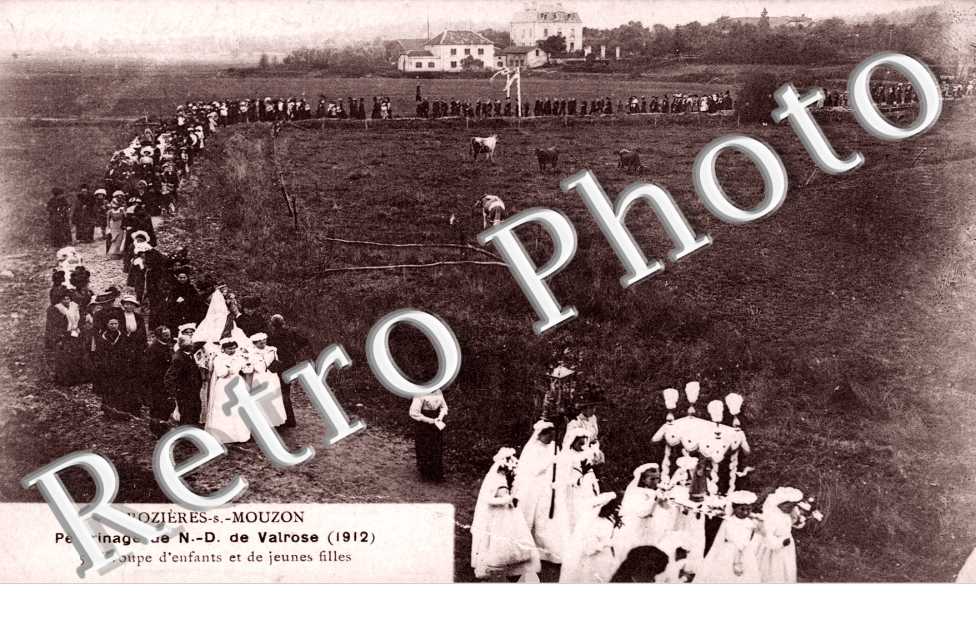 Pelerinage de Notre-Dame 1914 - groupe d'enfants