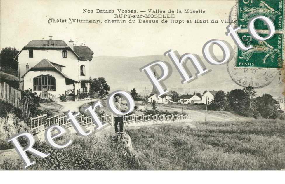 Chalet Wittmann, chemin du dessus de Rupt et haut du village