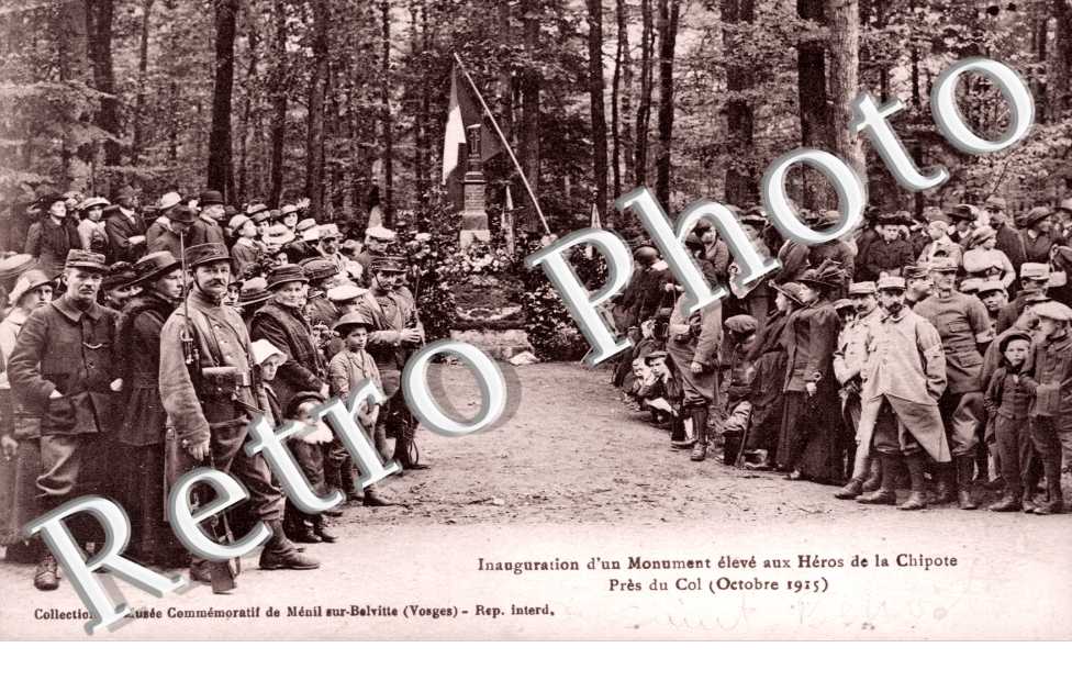 Inauguration d'un Monument eleve aux Heros de la Chipote, Pres du Col (Octobre 1915)