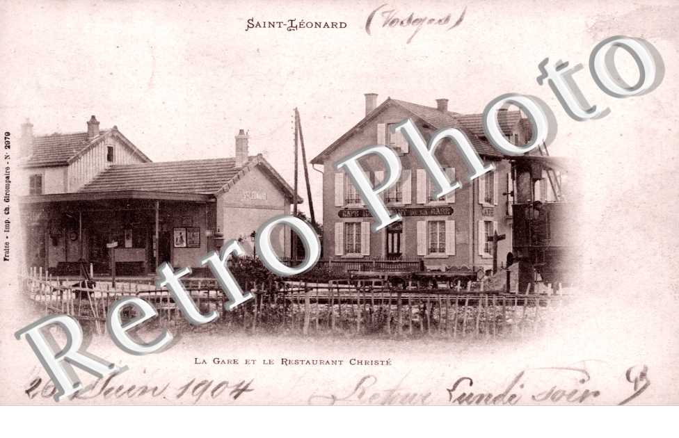 La gare et le restaurant Christe