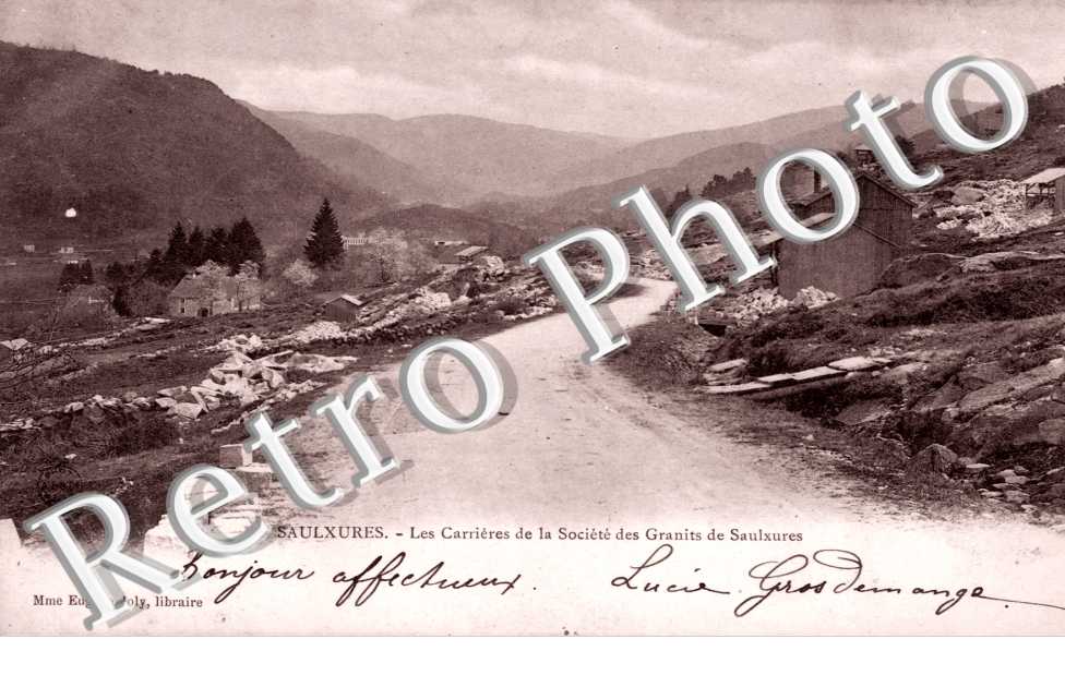 les Carrieres de la Societe des Granits de Saulxures
