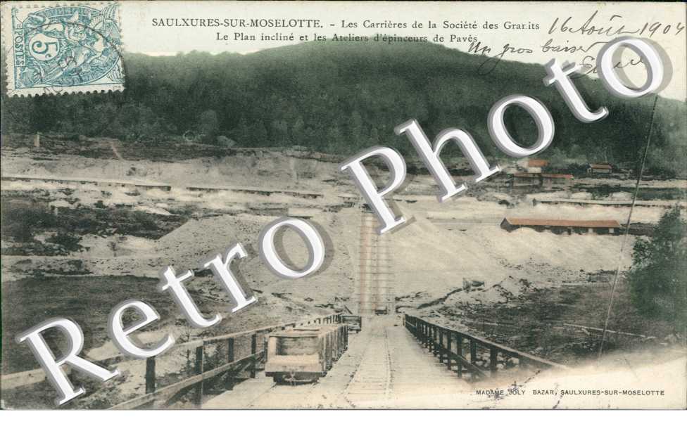 les Carrieres de la Societe des Granits, le Plan incline