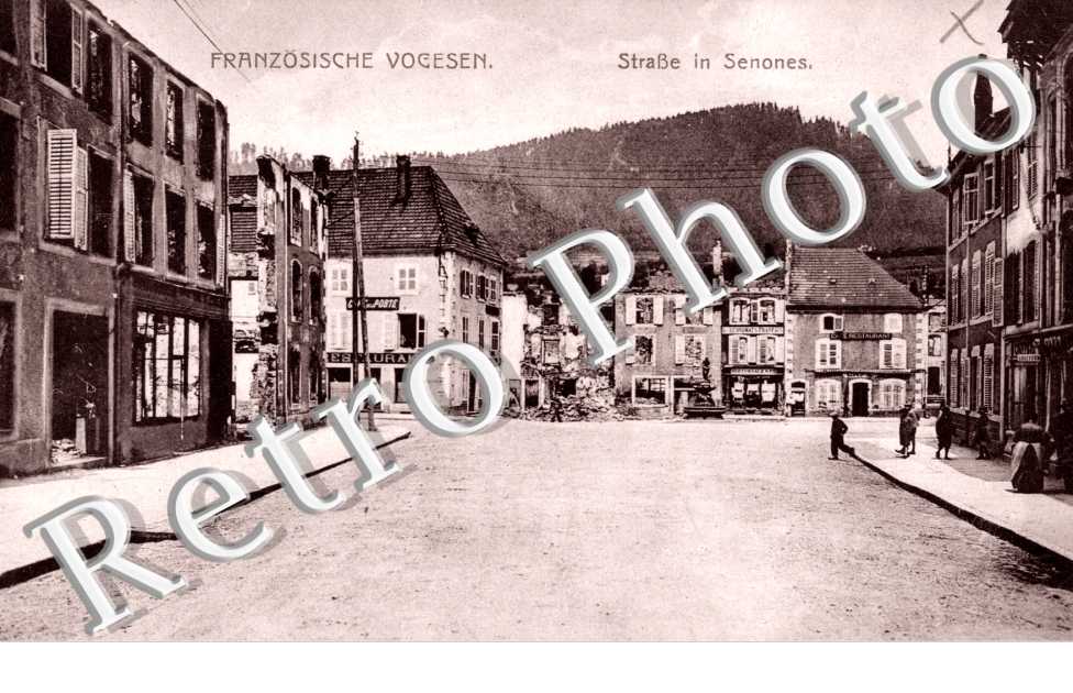 Franzosische Vogesen, Strasse in Senones