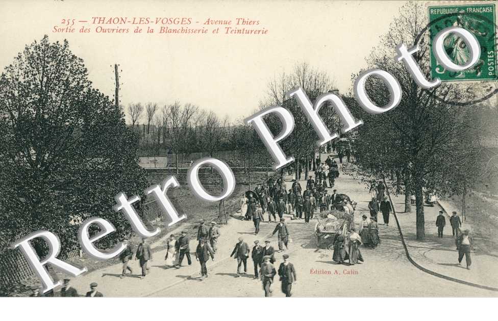 Avenue Thiers, Sortie des ouvriers de la Blanchisserie et Teinturerie