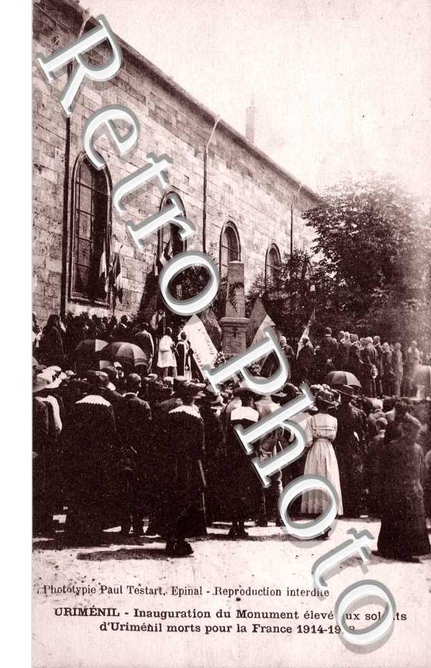 Inauguration du Monument aux Morts