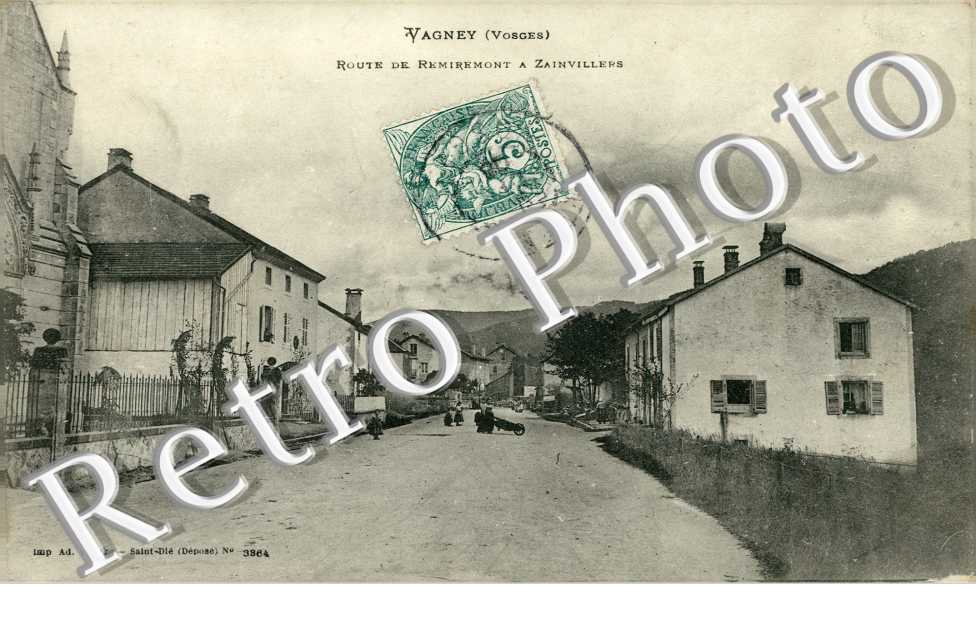 Route de Remiremont a Zainvillers