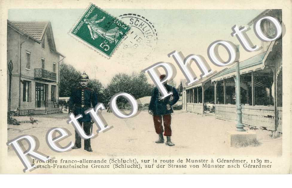 Fronitere franco allemande sur la Route de Munster a Gerardmer