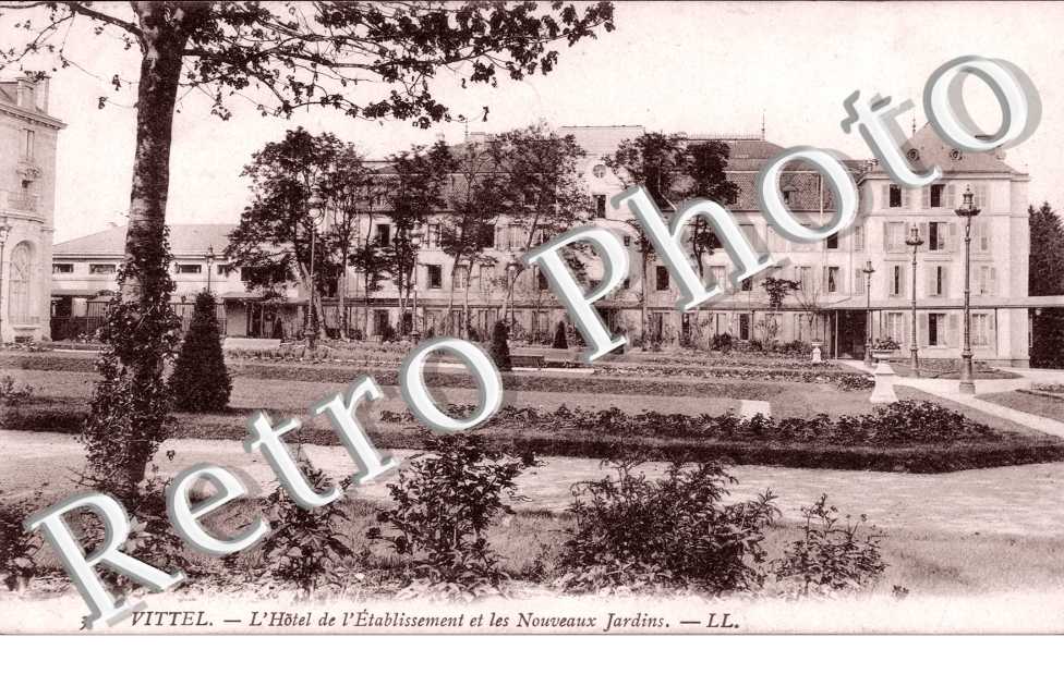 l'hotel de l'Etablissement et les nouveaux jardins