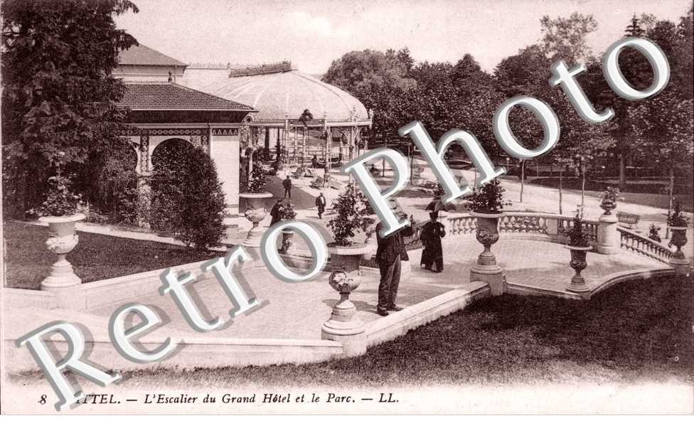 l'escalier du Grand Hotel et le Parc