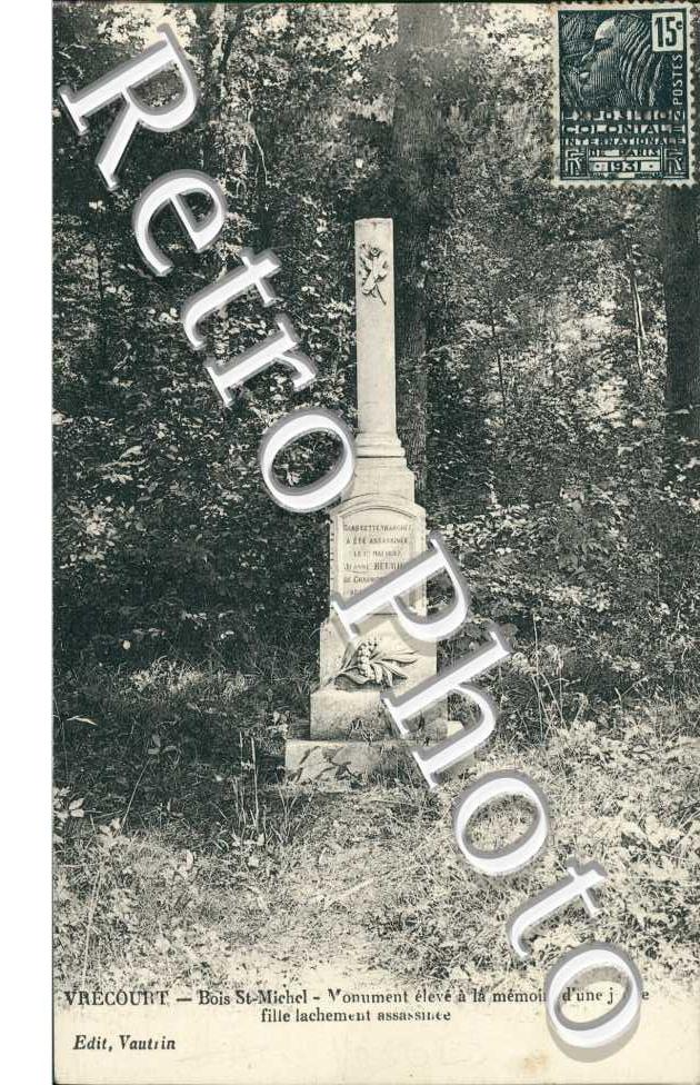 Monument a une jeune fille assasinee