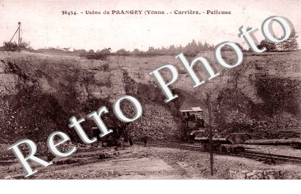 Usines de Prangey (Frangey) carriere Pelleuse
