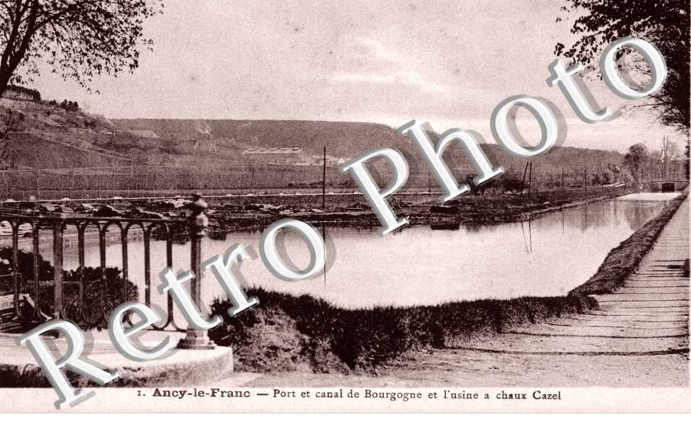 Port et canal de Bourgogne a Chaux Cazel