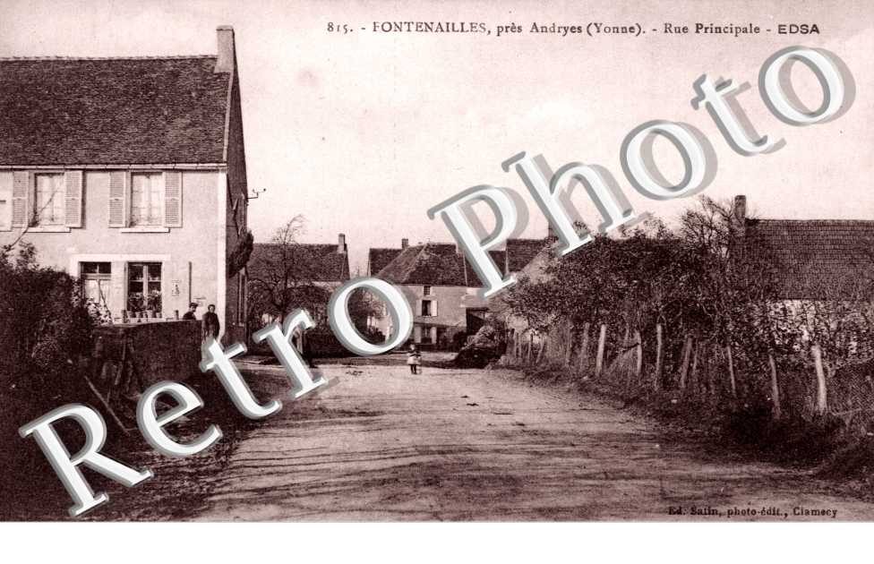 Fontenailles, pres Andryes, Rue Principale