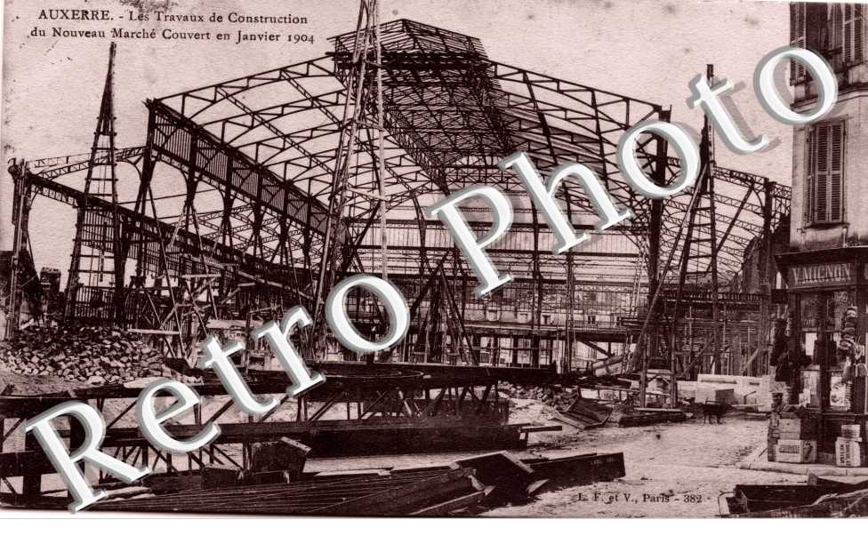 Les Travaux de Constrution du Nouveau Marché Couvert - Janvier 1904