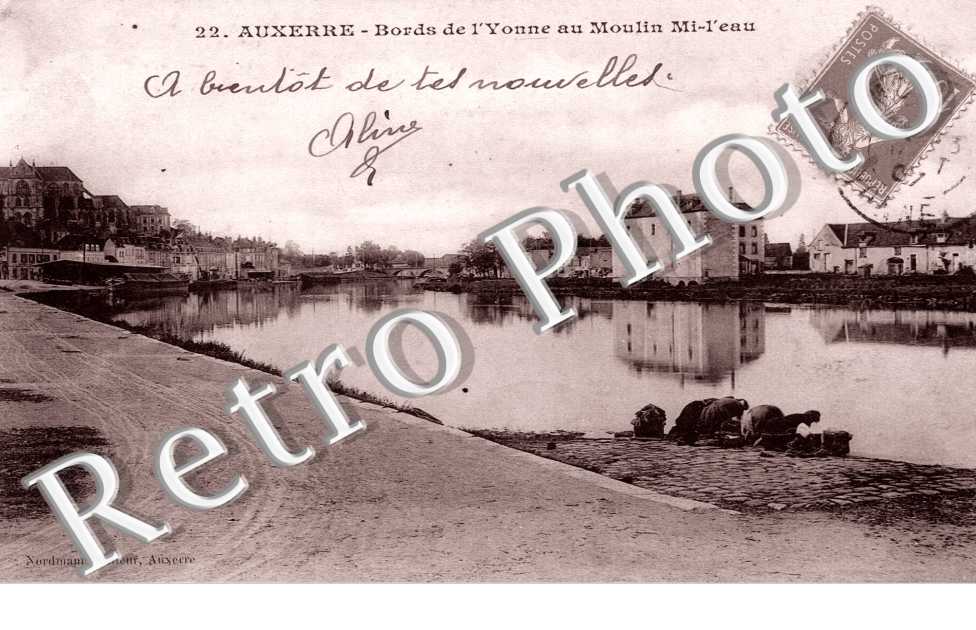 Bords de l'Yonne au Moulin Mi-l'eau