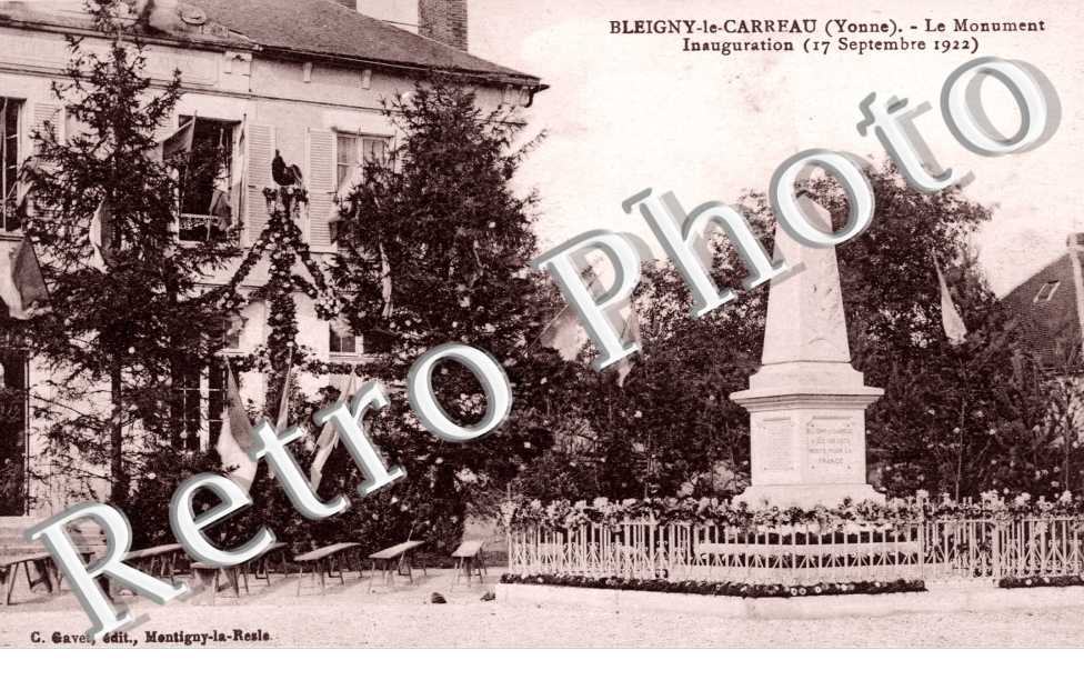 Inauguration du Monument le 17 septembre 1922