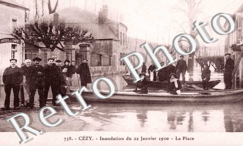 inondation du 22 janvier 1910, la place