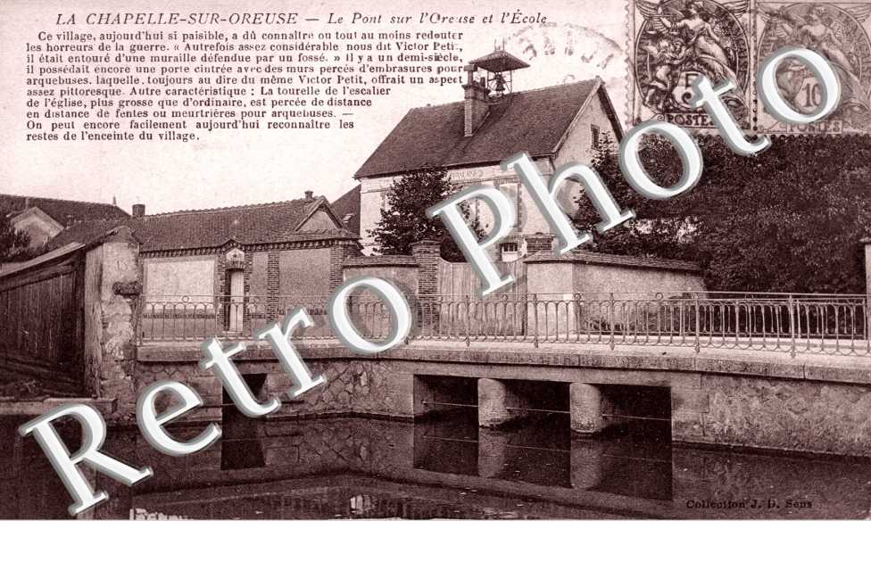 le Pont sur l'Oreuse et l'Ecole