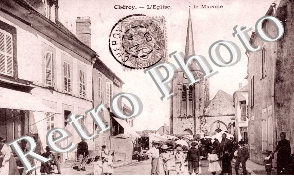 l'eglise, le marche
