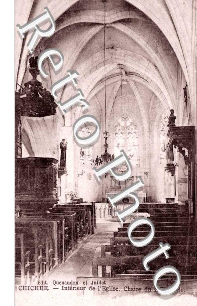 Interieur de l'Eglise, Chaire du Xveme siecle