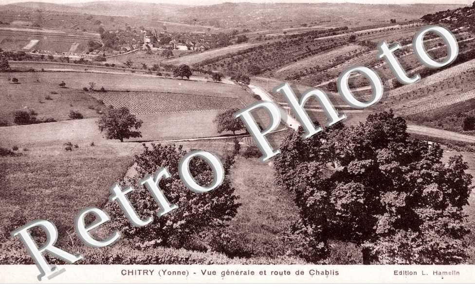 Vue generale et Route de Chablis