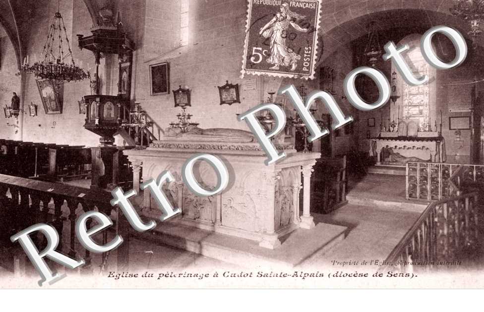 Eglise du pelerinage a Cadot Sainte-Alpain
