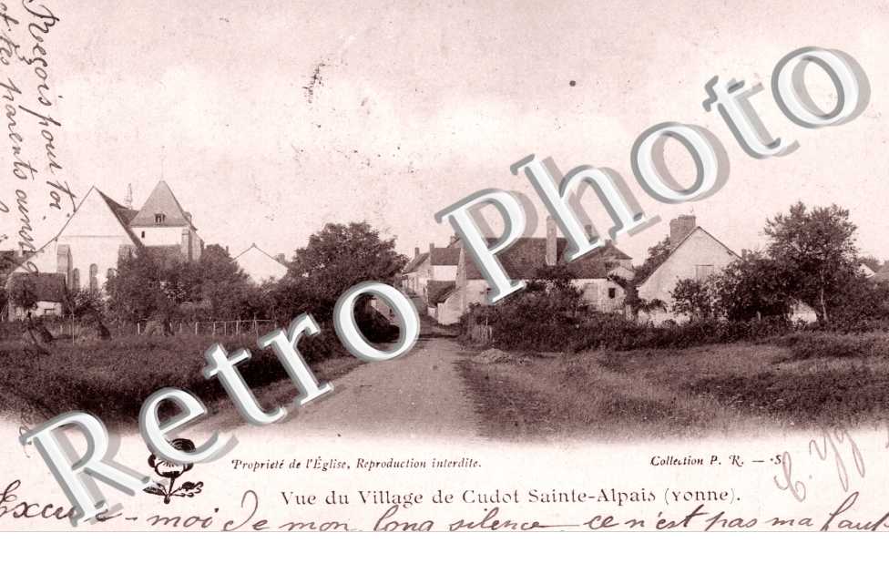 Vue du village de Cudot-Saint Alpais