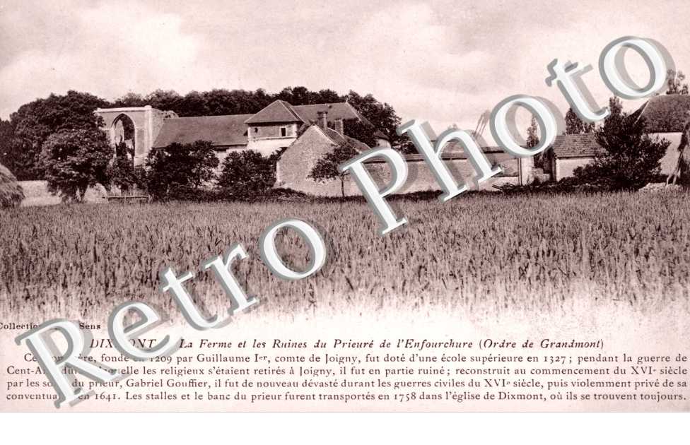 la Ferme et les Ruines du Prieure de l'Enfourchure (Orde de Grandmont)