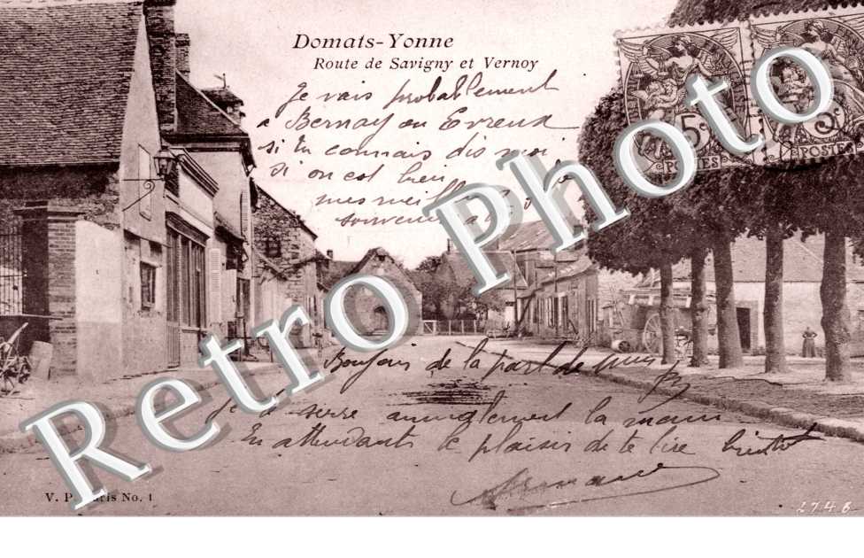 Domats-Yonne, Route de Savigny et Vernoy