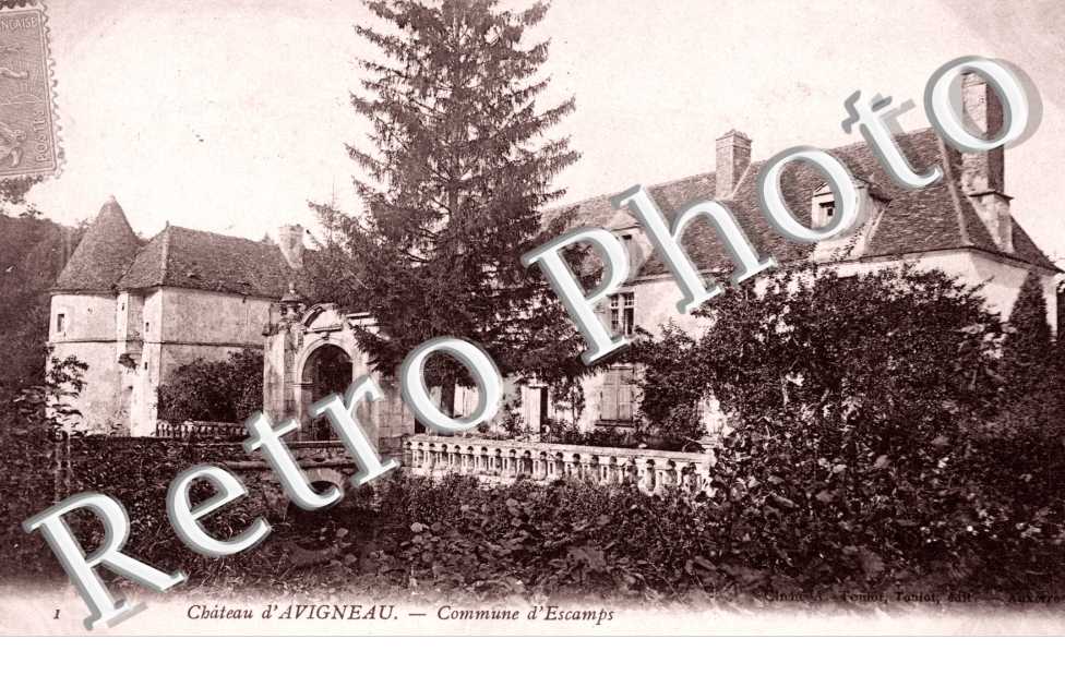 Chateau d'Avigneau, Commune d'Escamps