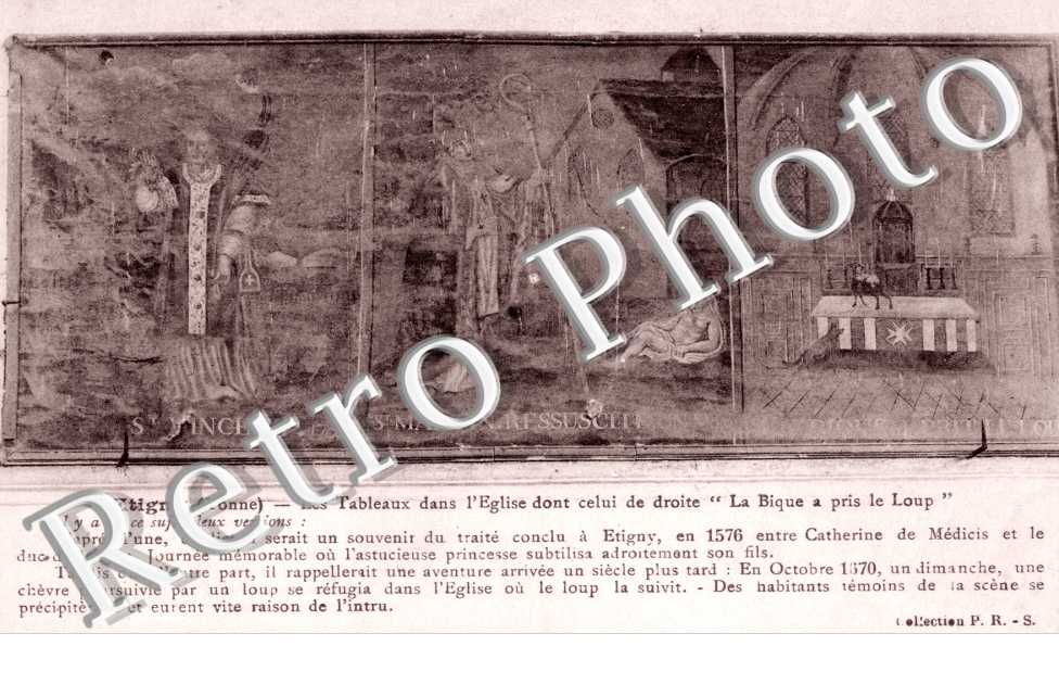 Les Tableaux dans l'Eglise