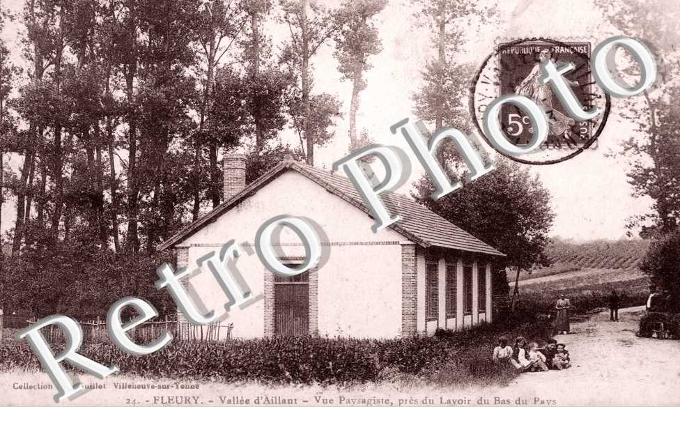 Fleury, Vallee d'Aillant, Vue Paysagiste pres du Lavoir du Bas du Pays