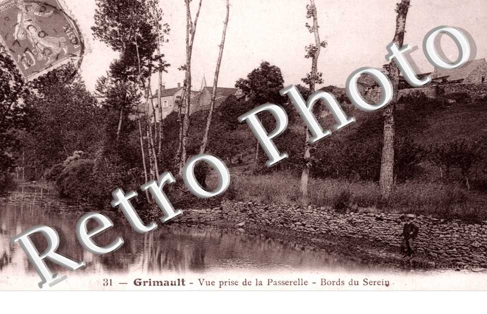 Vue prise de la Passerelle, Bords du Serein