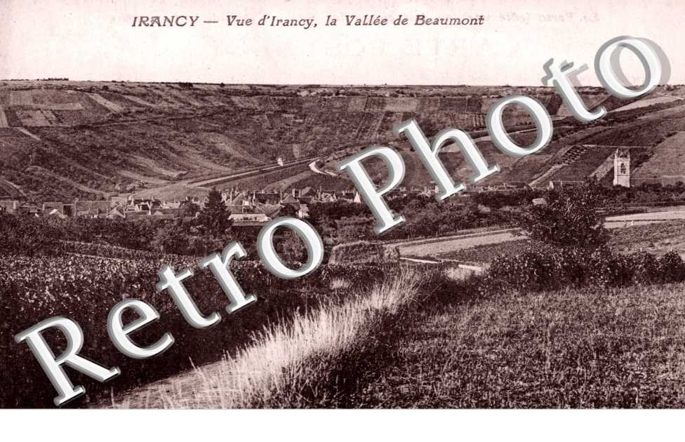 Vue d'Irancy, la Vallee de Beaumont