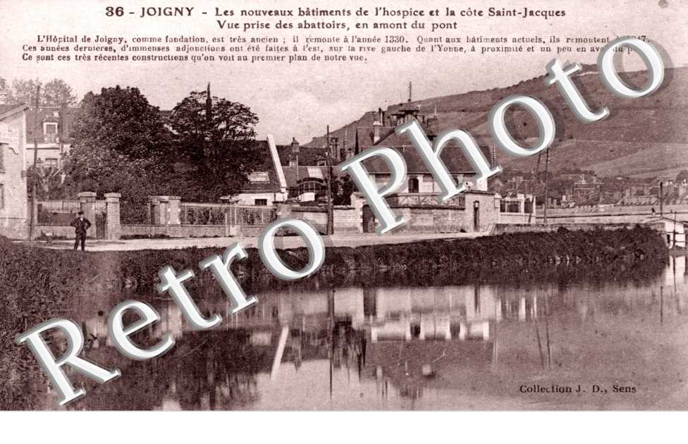 les Nouveaux Batiments de l'Hospice et la Cote Saint-Jacques, Vue prise des Abattoirs