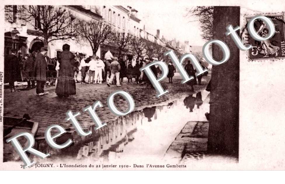 l'Inondation du 22 Janvier 1910, Dans l'Avenue Gambetta